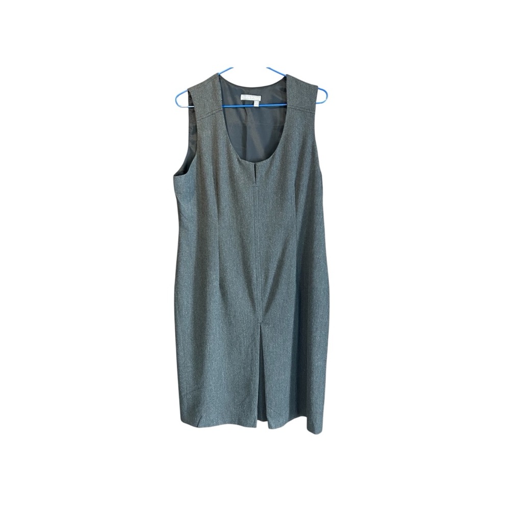 Elegant Gray Sleeveless Midi Dress by Tristan & Iseut